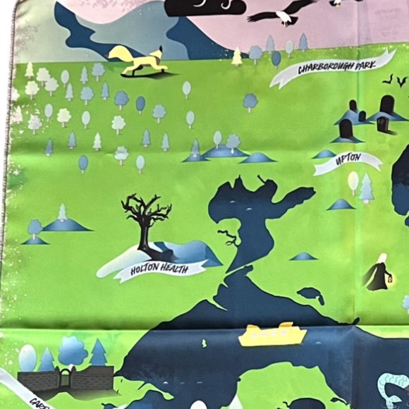 NWT LUSH Kitchen Exclusive Ltd Ed October 2023 Silky Treasure Map Knot Wrap - Picture 5 of 8